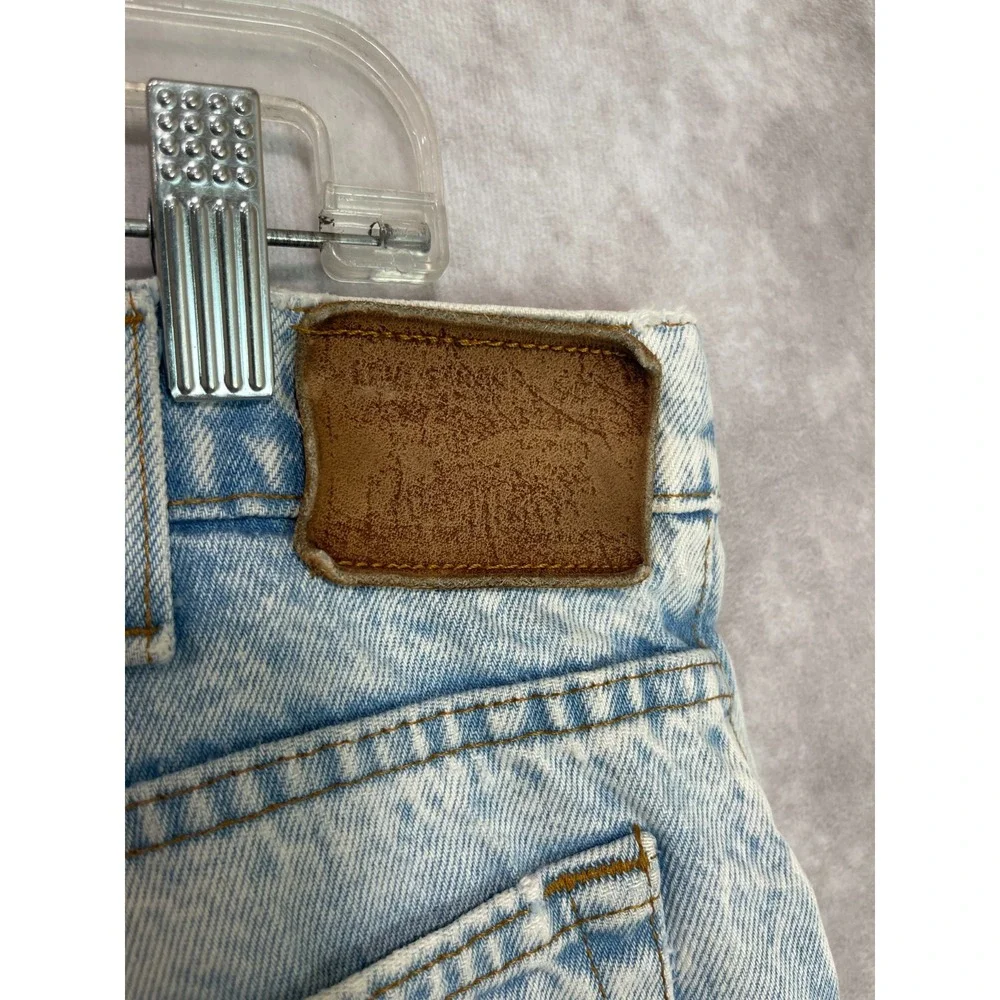 VINTAGE Levis Jean Shorts Mens 34 Blue Distressed Denim Jorts Orange Tab USA 90s